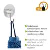 Wenko Static-Loc Nickel Hook Osimo-Set of 4, Fixing Without Drilling, Plastic (PTE), Silver matt, 3.8 x 3.8 x 2.1 cm view 3