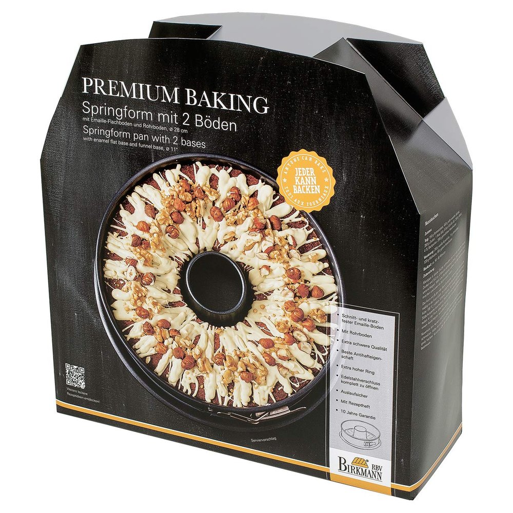 Birkmann tin Premium Baking 2 Pieces 28cm, Stainless Steel, Grey, 28 x 28 x 9 cm