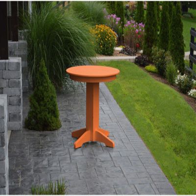 A & L Furniture Recycled Plastic 33" Round Dining Table - Lead TIME to Ship 6 Weeks