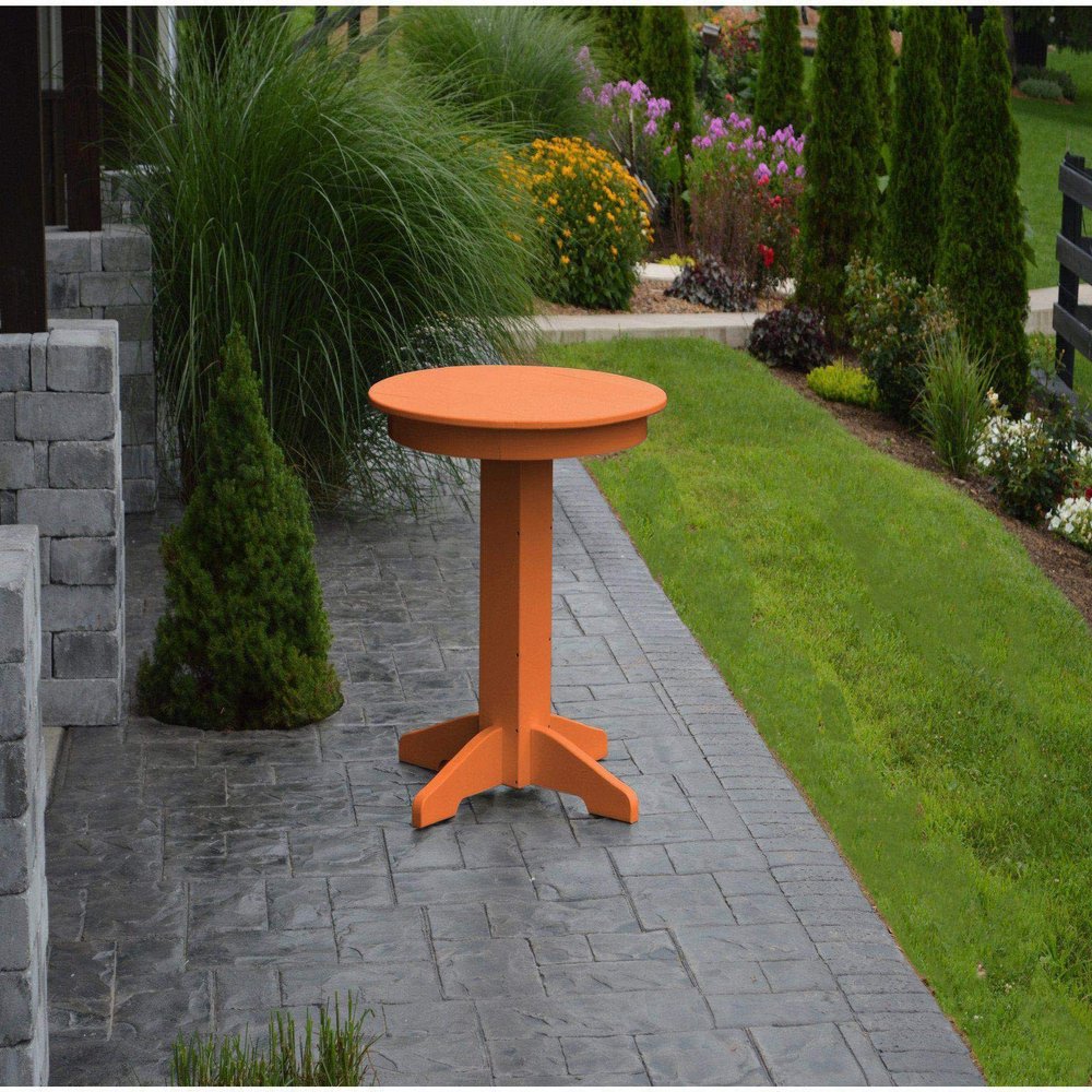 A & L Furniture Recycled Plastic 33" Round Dining Table - Lead TIME to Ship 6 Weeks