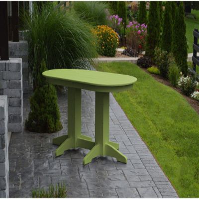 A & L Furniture Company Recycled Plastic 5' Oval Dining Table - Lead TIME to Ship 6 Weeks