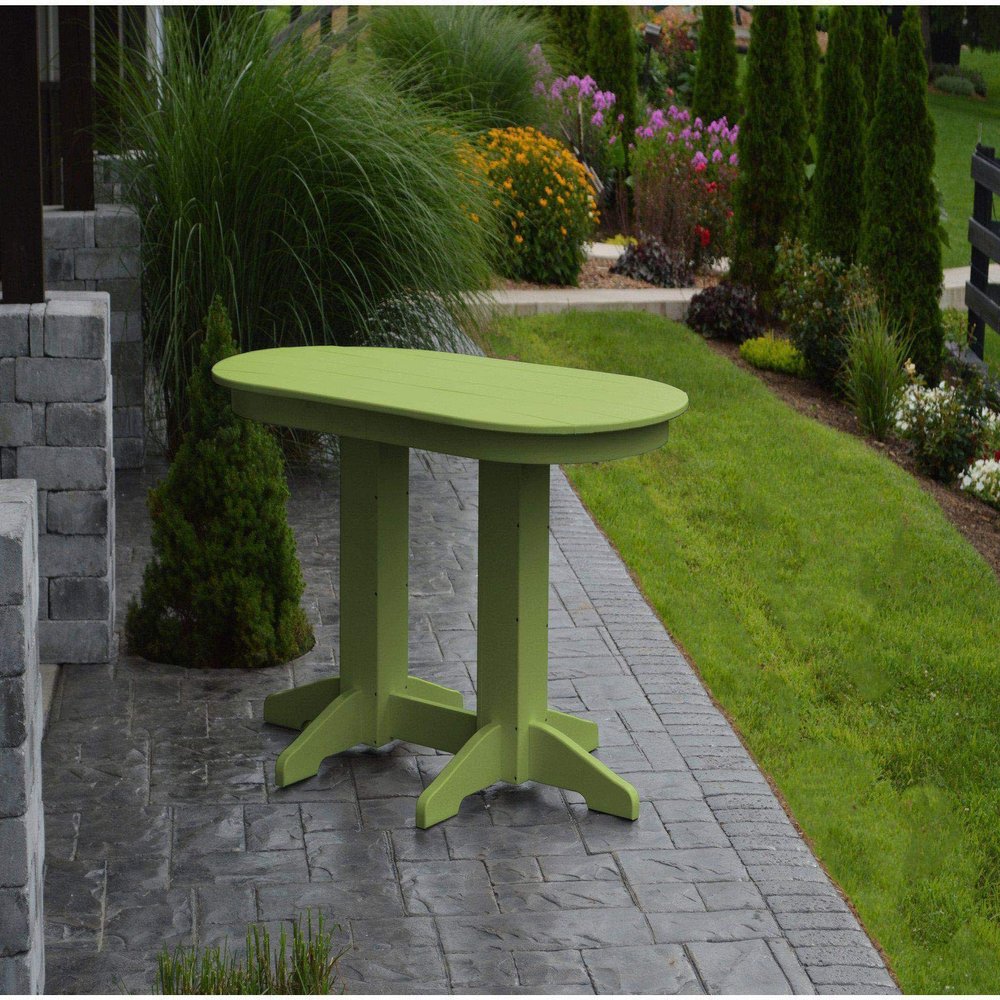 A & L Furniture Company Recycled Plastic 5' Oval Dining Table - Lead TIME to Ship 6 Weeks