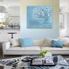 MuralMax Personalized Anniversary Family Tree Artwork - Love is Patient Love Is Kind Bible Verse - Unique Wedding & Housewarming Canvas Wall Decor Gifts - Color Blue # 1 - Size - 8x10 view 4