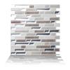 Tic Tac Tiles Peel and Stick Self Adhesive Removable Stick On Kitchen Backsplash Bathroom 3D Wall Tiles in Como Pebble (10 Sheets) view 1