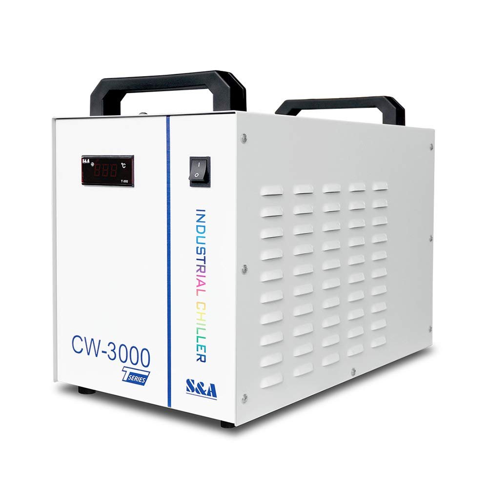 S&A 3000TG Industrial Water Cooling Machine Thermolysis Industrial Water Chiller for CO2 Glass Tube of Engraving Machine AC 1P 220-240V 50Hz