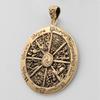 Dryad Design Wheel of the Year Pendant - Bronze Pagan Jewelry Wiccan Gift for Men or Women - 1.75 " view 2