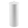 iDesign Freestanding Bathroom Toilet Paper Storage Holder with Lid for 3 Extra Rolls, White view 1