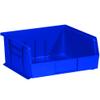 BOX USA BBINP1111B Plastic Stack Hang Bin Boxes, 10 7/8" x 11" x 5", Blue (Pack of 6) view 1
