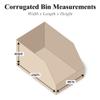 Partners Brand PBINW102042 Warehouse Rack Bins, 10" x 42" x 20", Kraft (Pack of 10) view 2