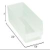 BOX USA BBINPS123CL Plastic Shelf Bins, 23 5/8" x 8 3/8" x 4", Clear (Pack of 6) view 2