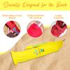 BEACHBUB Beach Umbrella Bag - Waterproof & Foldable Beach Bag for Umbrellas with Wide Padded Shoulder Strap & Molded Carry Handle - Sun-Kissed Yellow view 3