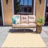 Momeni Rugs Baja Collection Area Rug, 1'8" x 3'7", Yellow view 2