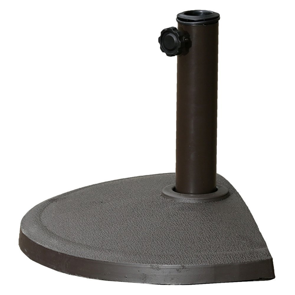 International Caravan Furniture Piece Compound Resin Half-Round Umbrella Stand