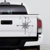 Stickerbrand Vinyl Wall Art Map of North & South America with Compass Wall Decal Sticker - Black, 26in H x 21in W. Easy to Apply and Removable. view 2