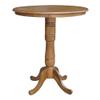 Whitewood Industries International Concepts 36" Round Top Pedestal Table Pecan view 1