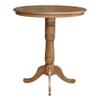 Whitewood Industries International Concepts 36" Round Top Pedestal Table Pecan view 3