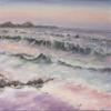 23x30 Original Oil Seascape Painting  Wavy Beach & Ocean Shore Art | Hand-Painted Marine Artwork Signed by Artist | Coastal Sea Coast Wall Decor on Canvas view 1