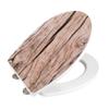 WENKO" Wood Toilet Seat, Acrylic/Duroplast, Multi-Colour, 38.8 x 45 x 10 cm view 3