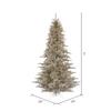 Vickerman 3' Champagne Fir Artificial Christmas Tree, Unlit - Faux Champagne Christmas Tree - Seasonal Indoor Home Decor view 2