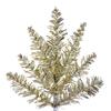 Vickerman 3' Champagne Fir Artificial Christmas Tree, Unlit - Faux Champagne Christmas Tree - Seasonal Indoor Home Decor view 3