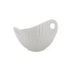 10 Strawberry Street Whittier 7.75"/24 Oz Boat Bowl with Line Texture, Set of 4, White view 1