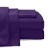 100% Egyptian Cotton Solid Pattern 400 Thread Count Exceptional Bedding Sheets -1 Flat, 1 Fitted & 4 Pillow Cases Fits Upto 25 inches Extra Deep Pocket (King, Purple) view 1