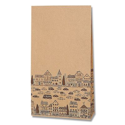 Shimojima Heiko 002500600 Paper Bags, Gusset, Fancy Bag, 4 Years Old, Newtown, 8.3 x 3.1 x 15.2 inches (21 x 8 x 38.5 cm), 100 Sheets