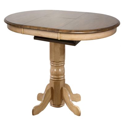 Sunset Trading Brook Round or Oval Pub Extension Table