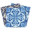Authentic Tile Stickers by Mi Alma 24 PC Set Spanish Design Wall Tile Decal Perfect for Kitchen Backsplash or Bathroom Tiles Vinyl Art Easy to Install Peel and Stick (8x8 Inch, Classic Blue H120) view 1