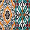 Authentic Tile Stickers by Mi Alma 24 PC Set Spanish Design Wall Tile Decal Perfect for Kitchen Backsplash or Bathroom Tiles Vinyl Art Easy to Install Peel and Stick (4x4 Inch, Green Orange H203) view 1