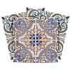 Authentic Tile Stickers by Mi Alma 24 PC Set Spanish Design Wall Tile Decal Perfect for Kitchen Backsplash or Bathroom Tiles Vinyl Art Easy to Install Peel and Stick (8x8 Inch, Green & Brown H204) view 1
