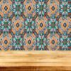 Authentic Tile Stickers by Mi Alma 24 PC Set Spanish Design Wall Tile Decal Perfect for Kitchen Backsplash or Bathroom Tiles Vinyl Art Easy to Install Peel and Stick (6x6 Inch, Green Orange H203) view 2