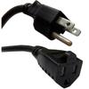 1ft (0.3M) 16AWG Heavy Duty (Power Extension Cord) Power Extension Cable 1 Feet (0.3 Meters) 3 Conductor (NEMA 5-15P to NEMA 5-15R) 13 Amp Power Cable CNE593166 (5 Pack) view 4
