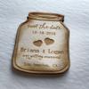 30 Mason Jar Save the Date Magnets - Wedding view 1