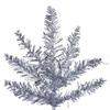 Vickerman 3' x 25" Silver Fir Artificial Christmas Tree with 234 PVC Tips, Unlit Design, Rich Colored Pull Down Branches, Includes Plastic Tree Stand view 2