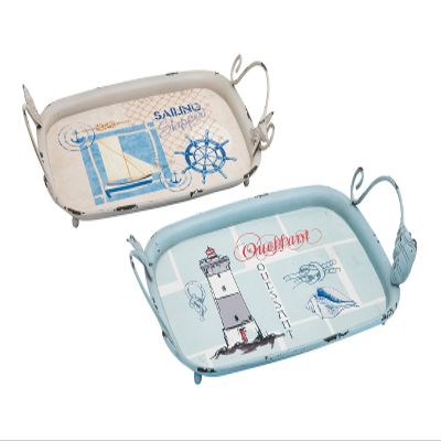 Woodland Imports 2 Assorted Fabulous Metal Tray