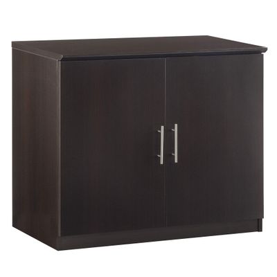 Safco MSCLDC Medina 2-Door Storage Cabinet, 36"W, Mocha Laminate