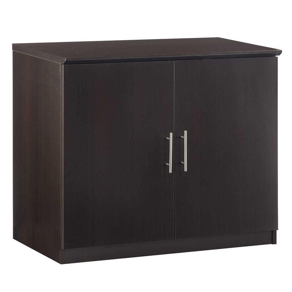 Safco MSCLDC Medina 2-Door Storage Cabinet, 36"W, Mocha Laminate