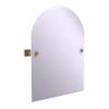 Allied Brass Montero Collection Contemporary Frameless Arched Top Tilt Beveled Edge Wall Mirror, Brushed Bronze view 1