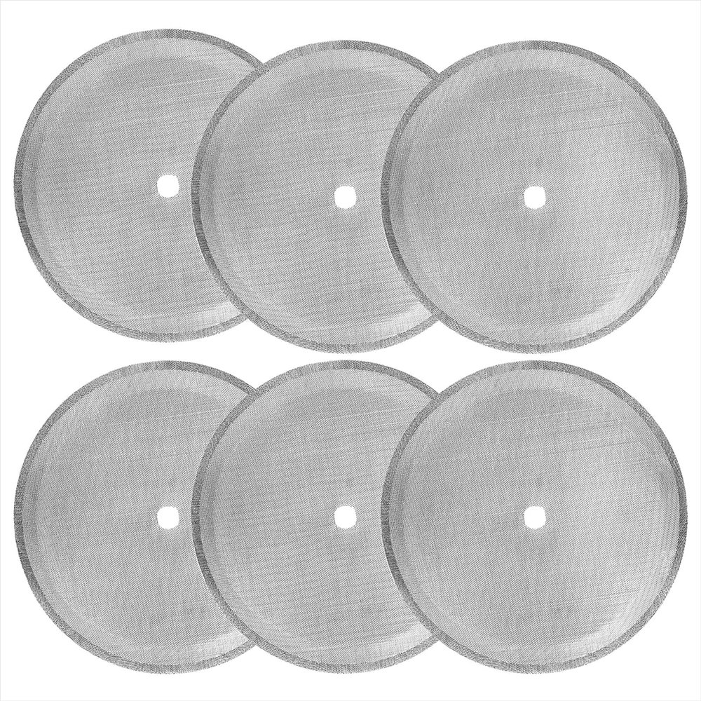 OVENTE 6 Pieces Mesh Replacement, Compatible with 27 Ounce Coffee French Press Brands, Universal Design of High-Grade Stainless-Steel Filter, ACPF7027S