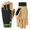 Hestra Job Kobolt Golden Flex Glove for Yard Week, General Projects and Precision Tasks - Black/Tan - 8 view 1