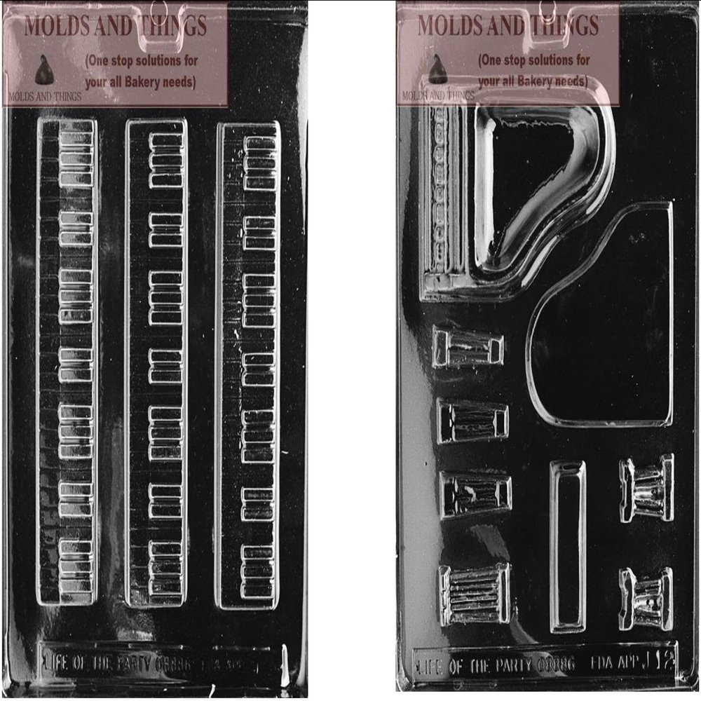 Piano Piano Keyboard Chocolate Candy Mold With  Candy Making Instruction
