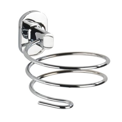 WENKO Puerto Rico Hair Dryer Holder, 14 x 10 x 9 cm, Chrome