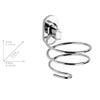 WENKO Puerto Rico Hair Dryer Holder, 14 x 10 x 9 cm, Chrome view 4