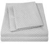 1500 Supreme Collection Full Sheet Sets Polka Dot Gray - Luxury Hotel Bed Sheets and Pillowcase Set for Full Mattress - Extra Soft, Elastic Corner Straps, Deep Pocket Sheets, Full, Polka Dot Gray view 1