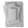 1500 Supreme Collection Full Sheet Sets Polka Dot Gray - Luxury Hotel Bed Sheets and Pillowcase Set for Full Mattress - Extra Soft, Elastic Corner Straps, Deep Pocket Sheets, Full, Polka Dot Gray view 2