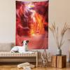 Ambesonne Americana Tapestry, Sunbeam Piercing Through Sandstone at High Noon in Antelope Canyon Picture, Wall Hanging for Bedroom Living Room Dorm Decor, 40" X 60", Orange Coral Red view 2
