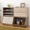 Iris Ohyama STB-400T Stack Box, Shelf, Width 15.7 x Depth 11.3 x Height 12.0 inches (40 x 28.7 x 30.5 cm), Brown view 4
