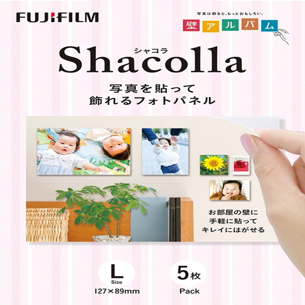 Fujifilm Shacolla Photo Panel, Pack of 5, L WD KABE-AL L, 5P