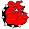 1/8 Sheet - Red Bulldog Mascot Birthday - Edible Cake/Cupcake Party Topper - D20473 view 1